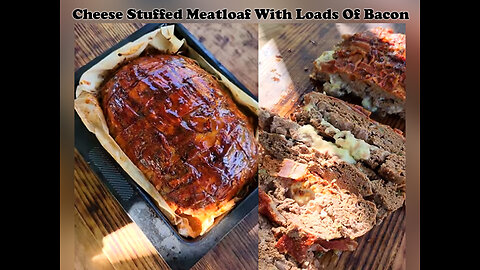 Cheese Stuffed Meatloaf With Loads Of Bacon! 🥩 Cocking food videos