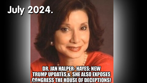 Dr. Jan Halper-Hayes: New Trump Updates & Names Names About the Assassination Attempt!