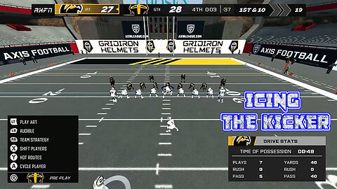 ICING THE KICKER - A perfectly placed timeout for the win (Axis Football 2024)