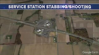 Deputies shoot man accused of fatally stabbing 1, critically injuring another