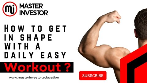 How to get in shape with a daily easy workout? HEALTH | MASTER INVESTOR #shorts #gym #weight