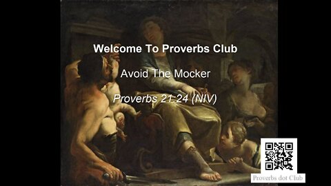 Avoid The Mocker - Proverbs 21:24