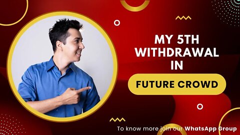 My 5th withdrawal in Future Crowd #mlmbusiness #FutureCrowd