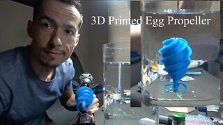 3D Printed Egg Water Propeller