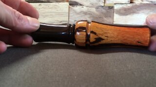 Duck call in Carbonized Bamboo and African Blackwood