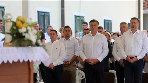 Premijer Plenković na misi u Svetištu Majke Božje Trsatske povodom blagdana Velike Gospe