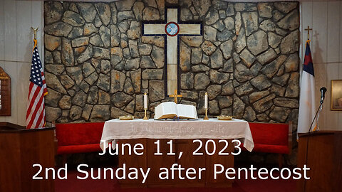 2nd Sunday after Pentecost - June 11, 2023 - A House on the Rock - Matthew 7:15-29