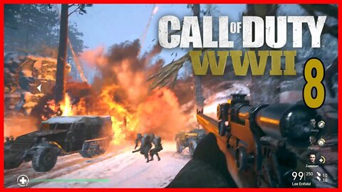 Call of Duty WW2 Full Gameplay No Commentary - God Mod - Story 8 #COD