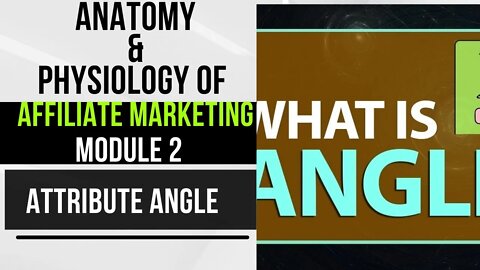 08. Affiliate Marketing Module 2 - Attribute Angle