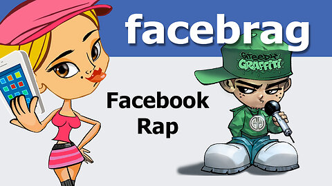 Face Brag (Facebook rap) by Greedy Graffiti - funny animated music video parody by comedy rapper