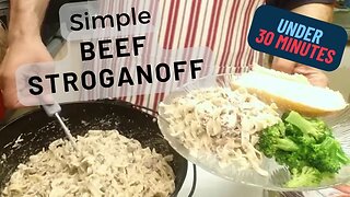 Say Goodbye to Long Cooking Times: Classic Beef Stroganoff in Minutes
