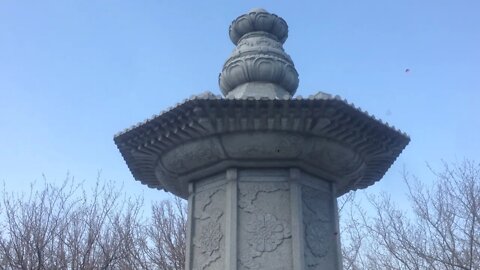 At the Monument of the Greeks Fallen in Korea