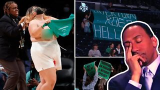 Topless Pro-Abortion Protesters Run On Court At WNBA Game That No One Was Watching