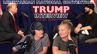 Tim Pool Interviews Trump at Libertarian Convention in DC