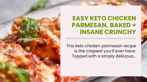 Easy Keto Chicken Parmesan, baked + insane crunchy