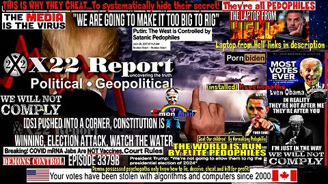 Ep. 3379b - [DS] Pushed Into A Corner, Constitution Is Winning, Election Attack, Watch The Water