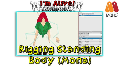 Tutorial | Rigging Standing Body (Mona full-on)| Moho Pro