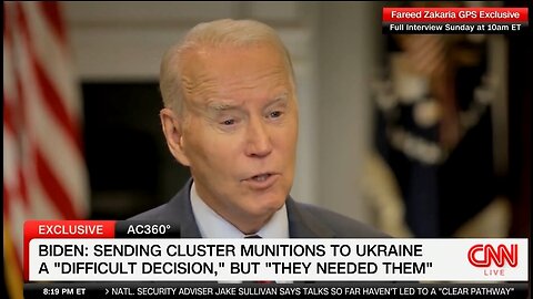 Biden: We're Sending Ukraine Cluster Munitions Because We're Low On Ammo