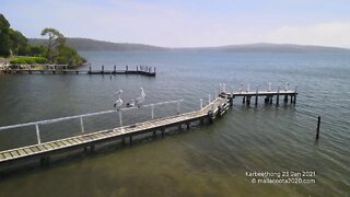 Karbeethong Mallacoota Lake 23 January 2021 drone Video