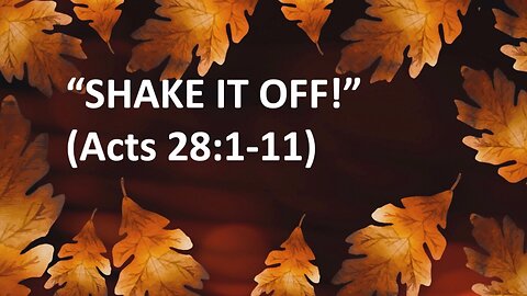 Shake It Off | Jubilee Worship Center