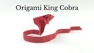 Origami King Cobra Tutorial - DIY Easy Paper Craft