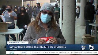Sweetwater Union High School District distributes COVID-19 testing kits to students