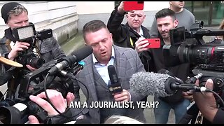 Tommy Robinson DESTROYS SkyNews reporter outside his hearing today in London I’m embarrassed for her