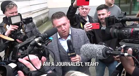 Tommy Robinson DESTROYS SkyNews reporter outside his hearing today in London I’m embarrassed for her