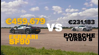 DRAG RACE: Ferrari SF90 Stradale Vs Porsche 911 Turbo S