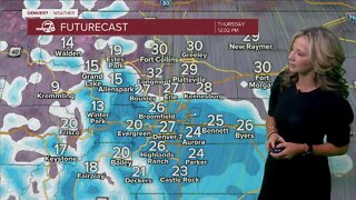 Snow will develop in Denver this morning