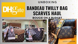 DHgate Louis Vuitton Style Twilly Bandeau Bag Scarf Haul - Bougie On A Budget