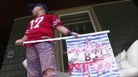 Buffalo 5th grader holds yard sale to buy Bills tickets