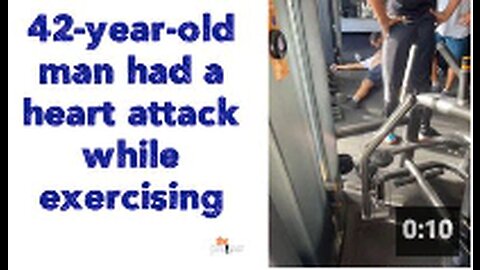 42-year-old man had a heart attack while exercising 👀