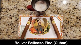 Bolivar Belicoso Fino (Cuban) cigar review