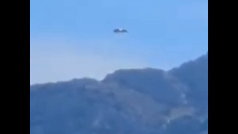 UFO over Mountain in France