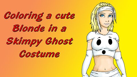 Sexy Ghost Costume Coloring