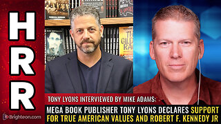 Mega book publisher Tony Lyons declares support for true American values ...