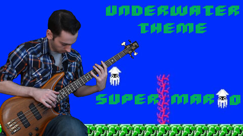 Underwater Theme [Super Mario Bros] Bass Guitar Tapping Cover