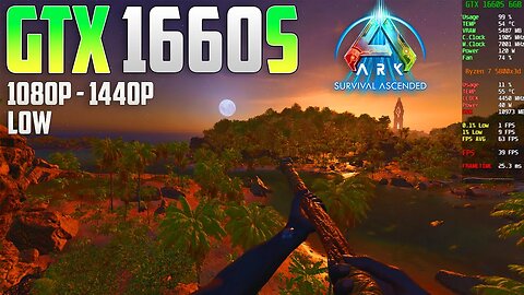 ARK Survival Ascended on the GTX 1660 Super | 1440p - 1080p | Low