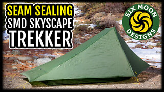 Seam Sealing a Tent | Six Moon Designs Skyscape Trekker | Tuba Solo the Hiker