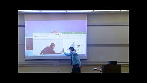 Math Professor Fixes Projector Screen (April Fools Prank)