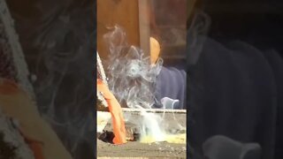 Pouring Molten Metal into Sand #shorts #fyp #asmr #relaxing