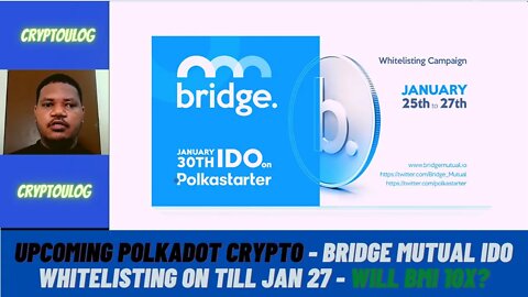Upcoming Polkadot Crypto - Bridge Mutual IDO Whitelisting On Till JAN 27 - Will BMI 10x?