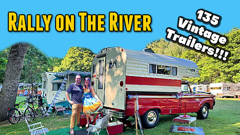 Oregon's Largest Vintage Trailer [Rally On The River] 2023 Caravans RVs Campers Mid-Century