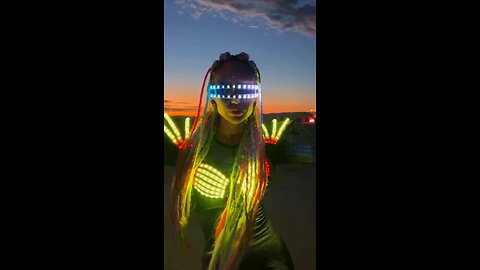 Girl Raver at Burning man