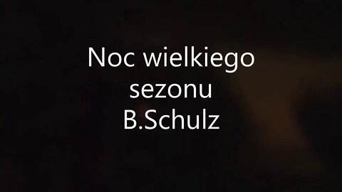 Noc wielkiego sezonu-B.Schulz audiobook
