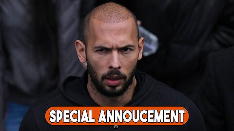 BREAKING NEWS !! Special Announcement by Andrew Tate