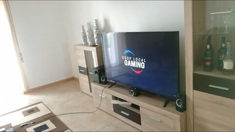 Modern Living Room Gaming Setup - Coop Local Gaming