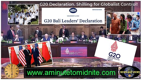 G20 Leaders Declaration. Shilling for Globalist Control!