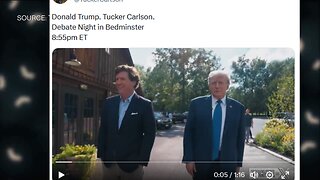 Donald Trump. Tucker Carlson. Debate Night in Bedminster 8:55pm ET